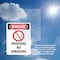 Signmission Propane No Smoking Danger Sign, Vinyl Decal, 7in W x 10in L, 2PK OS-2PACK-DS-D-710-V-1540 - alternate 2